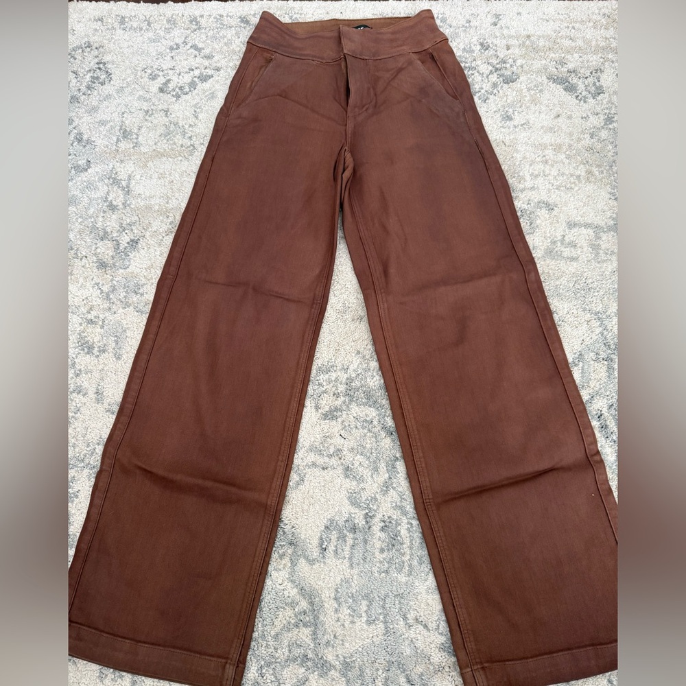 PAIGE Nellie Stretch Brown Pants